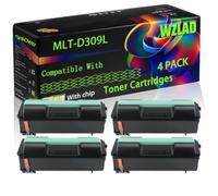 MLT-D309L Compatible for Samsung Toner Cartridges with Chip ML-6510 ML-6510 N ML-6510 ND ML-6510 Series ML-6515 Printers (4 Pack Black)