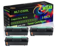 MLT-D309L Compatible for Samsung Toner Cartridges with Chip ML-6510 ML-6510 N ML-6510 ND ML-6510 Series ML-6515 Printers (3 Pack Black)