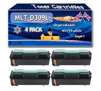MLT-D309L Toner Cartridges Compatible for Samsung ML-5510 ML-5510ND ML-5515ND ML-6510 ML-6510ND ML-6515ND Printers, High-Definition Printing Effect with Chip, 40000 Pages (4 Pack Black)