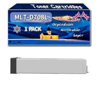 MLT-D708L Toner Cartridges Compatible for Samsung MultiXpress K4250RX SMART K4250LX SMART K4300LX SMART MX4 K4350LX Printers, High-Definition Printing Effect with Chip, 45000 Pages (1 Pack Black)
