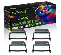 MLT-R116 Compatible for Samsung Drum Unit with Chip Xpress M2625 M2626 M2675 M2675F M2675FN M2676 Printers (4 Pack Black)
