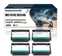 MLT-R116 SV134A MLTR116 Imaging Drum Unit Compatible with Samsung Xpress M2625D M2825DW M2835DW M2875DW Printers, Replacement Parts Contains Chip and Clear Printing/238(4 Pack Black)