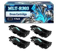 MLT-R303 Drum Cartridge Compatible for Samsung MultiXpress M4580FX Printers, With Chip Large Capacity 100000 Pages (4 Pack Black)