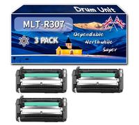 MLT-R307 Drum Unit Compatible for Samsung ML-4510 ML-4510 ND ML-4512 ND ML-5010 ML-5010 ND Printers, High-Definition Printing Effect with Chip, 60000 Pages (3 Pack Black)
