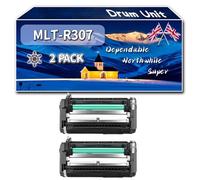MLT-R307 Drum Unit Compatible for Samsung ML-4510 ML-4510 ND ML-4512 ND ML-5010 ML-5010 ND Printers, High-Definition Printing Effect with Chip, 60000 Pages (2-Pack Black)