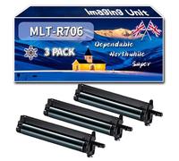 MLT-R706 Imaging Unit Compatible for Samsung MultiXpress SL-K7500GX SL-K7600GX SL-K7600LX Printers, High-Definition Printing Effect with Chip, 550000 Pages (3 Pack Black)