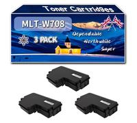 MLT-W708 Toner Cartridges Compatible for Samsung MultiXpress SMART K4250LX K4300LX SMART MX4 K4350LX Printers, High-Definition Printing Effect with Chip, 200000 Pages (3 Pack Black)