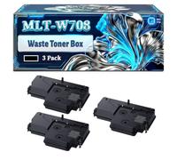 MLT-W708 Waste Toner Box Compatible for Samsung MultiXpress SMART K4250LX K4300LX MX4 K4350LX Printers, With Chip Large Capacity 100000 Pages (3 Pack Black)