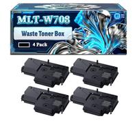 MLT-W708 Waste Toner Box Compatible for Samsung MultiXpress SMART K4250LX K4300LX MX4 K4350LX Printers, With Chip Large Capacity 100000 Pages (4 Pack Black)