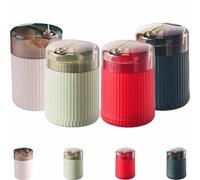 Mlthcig Pop-Up Automatic Toothpick Dispenser, Portable Pop up Automatics Toothpicks Holders, Household Living Room Push Button Toothpicks Jar for Home Both Indoor and Outdoor Use(SET*I)