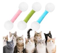 Mlthcig Q-Tip Cat Toy Qtips, Big Q Tip One Swab Cat Toys, Giant Qtip Toys for Cats, Cotton Swab Kicker Kitty Kick Sticks for Indoor, Kitten Teething ToysFunny Interactive Soft Plush Pack(3PCS-#C)