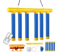 Mlthcig Reflex Catch Game, Reflex Catching Falling Sticks Challenge, Hand Eye Coordination Training, Adjustable Hand Speed Reaction Time Test, Fast-Paced Stick Drop Family Game Adult(Blue)