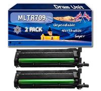 MLTR709 Drum Unit Compatible for Samsung MultiXpress 8100 Series 8123 N 8123 NA 8128 N 8128 NA 8128 NX 8128 Series Printers, High-Definition Printing Effect with Chip, 80000 Pages (2-Pack Black)