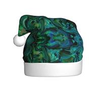 MLTRFGJ Abalone Nacre Printed Adult Holiday Christmas Hats, Festive Party Supplies For Christmas And New Year