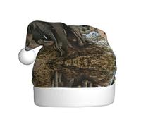 MLTRFGJ African Wild Animals Elephant Printed Adult Holiday Christmas Hats, Festive Party Supplies For Christmas And New Year