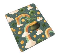 MLTRFGJ Centerpiece With Rainbow Printed Multi-Code Rubber Mouse Pad, Durable, Environmentally Friendly And Easy To Clean
