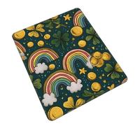 MLTRFGJ Centerpiece With Rainbow Printed Multi-Code Rubber Mouse Pad, Durable, Environmentally Friendly And Easy To Clean