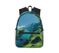 MLTRFGJ Clear Waters Printed Casual, Lightweight And Comfortable Backpack, Suitable For Daily Use