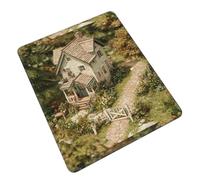 MLTRFGJ Country Cottage Printed Multi-Code Rubber Mouse Pad, Durable, Environmentally Friendly And Easy To Clean