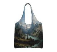 MLTRFGJ Famous Mountains Printed Multifunctional Canvas Tote Bag, Suitable For Various Purposes