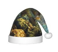 MLTRFGJ Fly Fish Printed Children'S Christmas Hat, Suitable For Holiday And Party Decoration