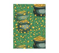 MLTRFGJ Gold Coins Printed Building Blocks Puzzle, Environmentally Friendly Material, Suitable For Family And Friends