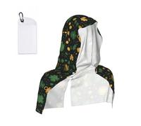 MLTRFGJ Green And Gold Print Cool Hooded Towels And Keep Them Cool For Several Hours.