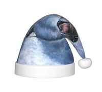 MLTRFGJ Harp Seal Painting Wallpaper Printed Children'S Christmas Hat, Suitable For Holiday And Party Decoration