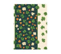 MLTRFGJ Irish Flag Party Printed Building Blocks Puzzle, Environmentally Friendly Material, Suitable For Family And Friends
