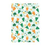 MLTRFGJ Irish Flag Party Printed Building Blocks Puzzle, Environmentally Friendly Material, Suitable For Family And Friends