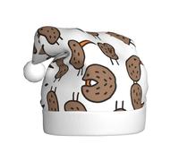 MLTRFGJ Kiwi Bird Cute Printed Adult Holiday Christmas Hats, Festive Party Supplies For Christmas And New Year