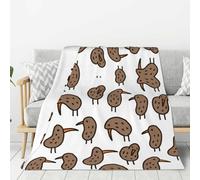 MLTRFGJ Kiwi Bird Cute Printed Flannel Blanket, Super Soft, Can Ensure A Comfortable And Lasting Experience