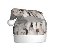 MLTRFGJ Lovely Husky Printed Adult Holiday Christmas Hats, Festive Party Supplies For Christmas And New Year