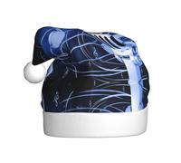 MLTRFGJ Microphone With Music Notes Printed Adult Holiday Christmas Hats, Festive Party Supplies For Christmas And New Year