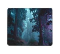 MLTRFGJ Misty Forest Printed Non-Slip Mouse Pad, Super Durable And Comfortable Game And Office Accessories.
