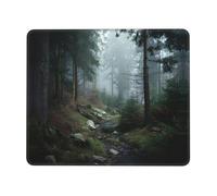 MLTRFGJ Misty Forest Printed Non-Slip Mouse Pad, Super Durable And Comfortable Game And Office Accessories.