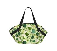 MLTRFGJ Paddys Day Print Foldable Camping Bag With Carry Handle Design, Compact Circular Portable Mat For 1-2 Adults