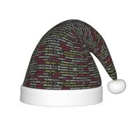 MLTRFGJ Programmer Programming Code Printed Children'S Christmas Hat, Suitable For Holiday And Party Decoration