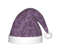 MLTRFGJ Purple Printed Children'S Christmas Hat, Suitable For Holiday And Party Decoration