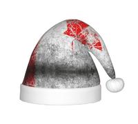 MLTRFGJ Retro Canada Flag Printed Children'S Christmas Hat, Suitable For Holiday And Party Decoration