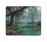 MLTRFGJ Swamp Scenery Printed Non-Slip Mouse Pad, Super Durable And Comfortable Game And Office Accessories.
