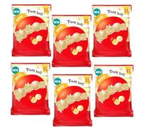 Mlts White Chocolate & Honeycomb Treats PMP Bag 54g - Smooth White Chocolate Coated Malt Balls with Crunchy Honeycomb Centre (6 x Bags)