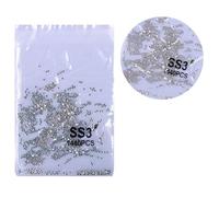 MLWSKERTY 1440Pcs Nail Art Rhinestones Diamonds Flat Back Nail Gems Rhinestones Nail Decors Nail Round Crystals Nail Art Diamonds