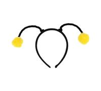 MLWSKERTY Adult Teens Cute Bee Pompom Antenna Shape Headband Plush Hair Hoop Makeup Live Broadcast Cosplay Party Headpieces
