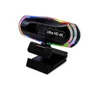 MLWSKERTY Advanced 4K Webcam Instantly Autofocusing and Eye Catching Color Lights 1080P 60fps / 4K30fps for Digital Presentations Video Conference Camera