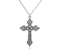 MLWSKERTY European and American Baroque for Cross Christ Vintage Bohemian Pendant Gothic Necklace Women Men Long Chain Jewelry