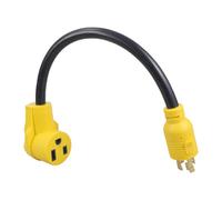 MLWSKERTY L14-30P To 6-50R 4 Prong To 3 Prong Generator Adapter Generator Welder Adapter 125/250V Heavy Duty Cord Flexible Welding Line