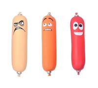 MLWSKERTY Memory Sand Toys Simulation Sausage Party Learning Tools Stress Relief Memory Sand-Filled Vent Stress Relief Toy Rainbow for Kids Adults Funny Desk