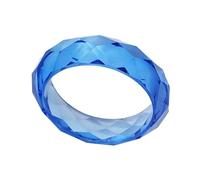 MLWSKERTY Modern Diamonds Cut Faceted Crystals Resin Cuff Eye Catching Designs For Parties Supplies And Event Outfits Irregular Facet Designs Bangle