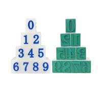 MLWSKERTY Pack Of 10 Number Stamp Set 0 To 9 For Craft Project Number Digital For Scrapbooking Teaching Art Craft Clear Stamp